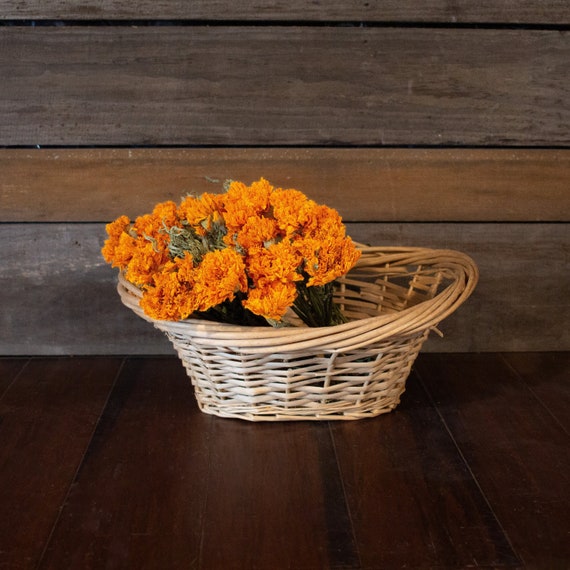 Organic Orange Marigold Bunched Dried Flowers | Certified Organic by Lovin' Mama Farm