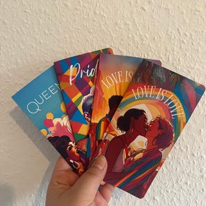 Sparchallenge Klappkarte "Pride“, Love is Love, Queens, Pride Month, Queer, LGTBQ+, Set / Budgeting, Umschlagmethode // SS-08