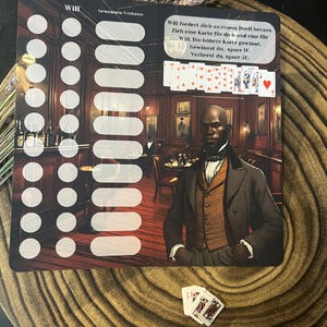 Sparchallenge Klappkarte Bridgerton inspiriert, Gentlemen Club, Will / Budgeting, Umschlagmethode, Budgerton, Sparspiel // KK-B-017