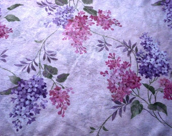 Spring Lilacs Onionskin Knit Fabric