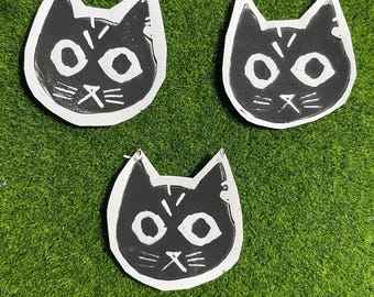 Linocut Mae Borowski Sticker from Night in the Woods