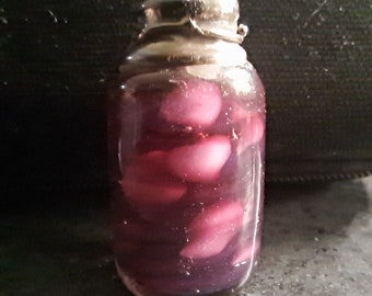 Pickled Eggs, Miniature Canning Jar, Handmade Lampwork Glass Food Charm