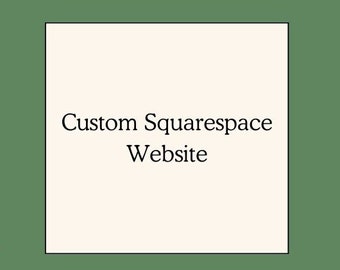 Website design and set up using Squarespace