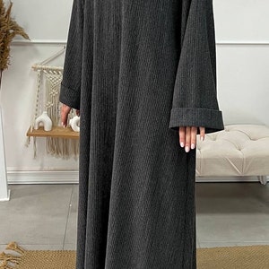 Abaya Leyla Gris foncé image 3