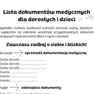 Documents médicaux en cas de guerre
