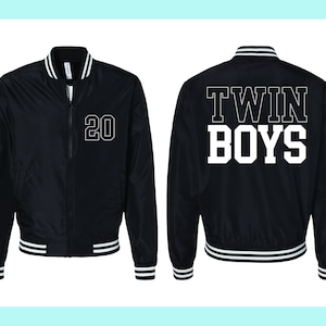 CUSTOM BOMBER JACKET, Waterproof, Personalized Text, Custom Text, Water Resistant, Custom Jacket, Your Text Jacket, Windbreaker, Mens Custom
