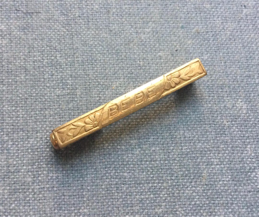 Broche Antique Art Nouveau - Argent Massif Sterling Avec Bébé Souriant - Nacre - Vintage