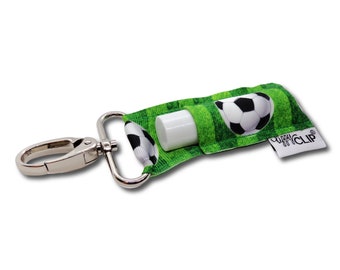 Soccer Goal LippyClip® Lip Balm Holder for chapstick, clip-on keychain, chapstick holder, stocking stuffer