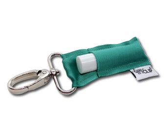 Classic: Ocean Blue LippyClip® Lip Balm Holder for chapstick, clip-on keychain, chapstick holder, stocking stuffer, teacher gift