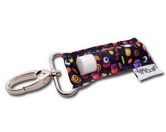 Trick or Treat LippyClip® Lip Balm Holder for chapstick w/ Swivel Clip, stocking stuffer, wedding favor, party favor