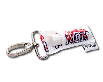 Baseball Mom LippyClip® Lip Balm Holder for chapstick, clip-on keychain, chapstick holder, stocking stuffer, teacher gift