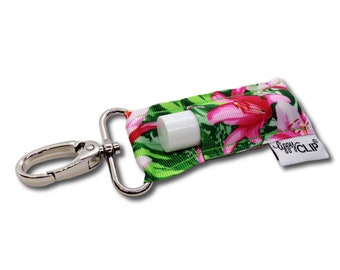 Lily LippyClip® Lip Balm Holder for chapstick, clip-on keychain, chapstick holder, stocking stuffer, teacher gift