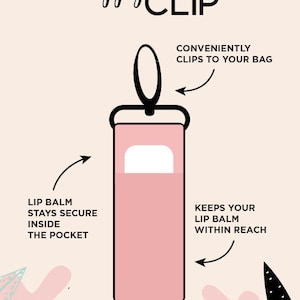 RV Life LippyClip® Lip Balm Holder for chapstick, clip-on keychain, chapstick holder, stocking stuffer, teacher gift image 3