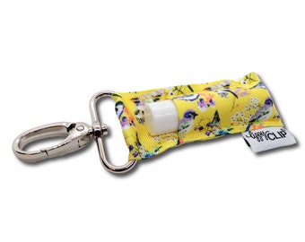 Bird Lover LippyClip® Lip Balm Holder for chapstick, clip-on keychain, chapstick holder, stocking stuffer, teacher gift