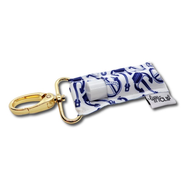 Anchors Aweigh LippyClip® Lip Balm Holder for chapstick, clip-on keychain, chapstick holder, stocking stuffer, teacher gift