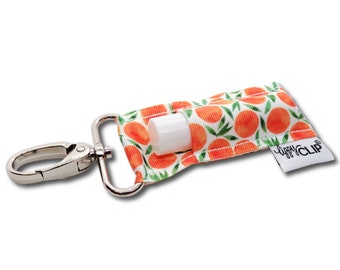 Squeeze the Day LippyClip® Lip Balm Holder w/ Swivel Clip, stocking stuffer, wedding favor, party favor
