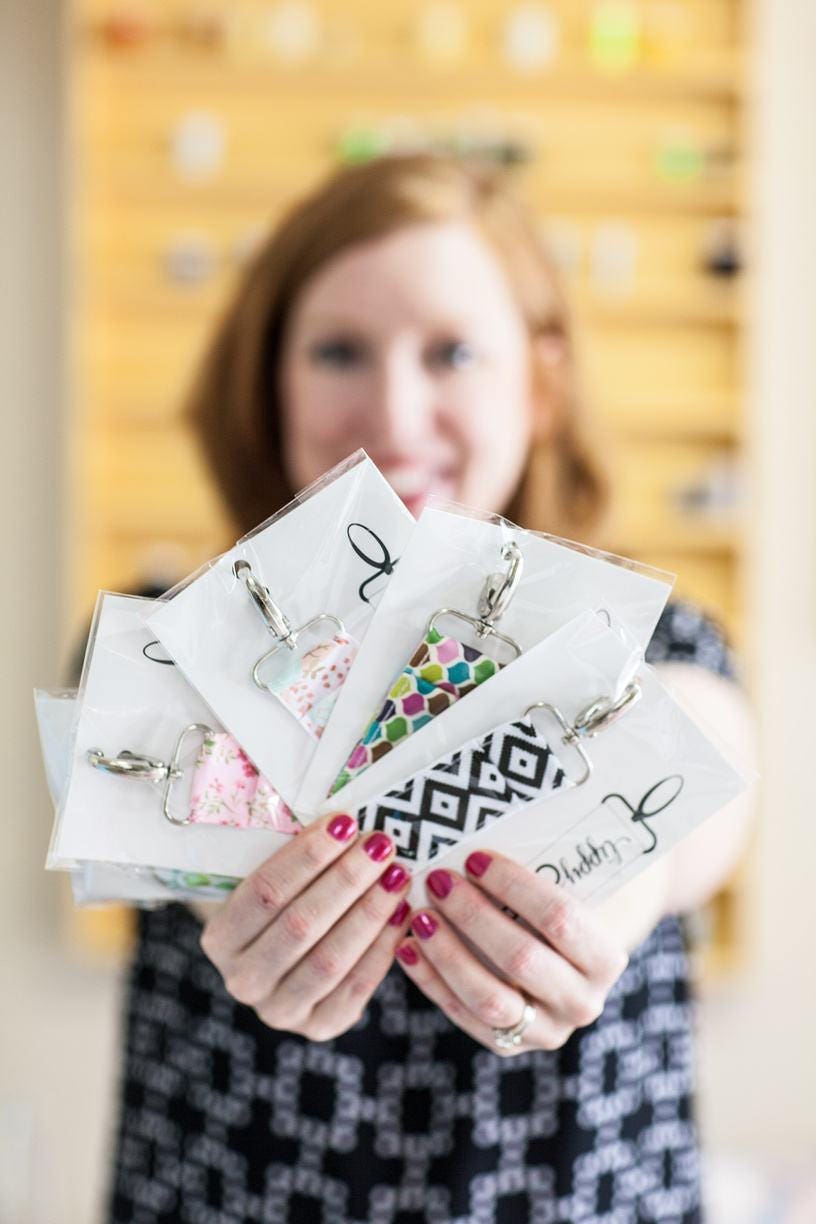 Black Floral LippyClip® Lip Balm Holder Etsy