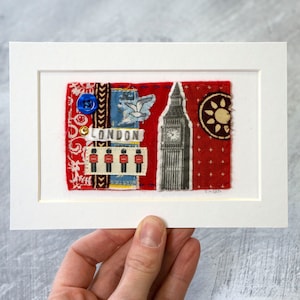 London Textile Collage Artwork image 1