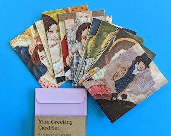 Jane Austen Mini Greetings Card Set