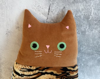 Cat Cushion: Handmade (Mr Monty Whiskers)