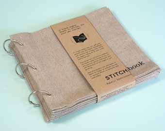 Blank Fabric Sketchbook - Large Linen