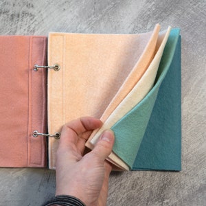 Pastel Wool Felt Stitchbook