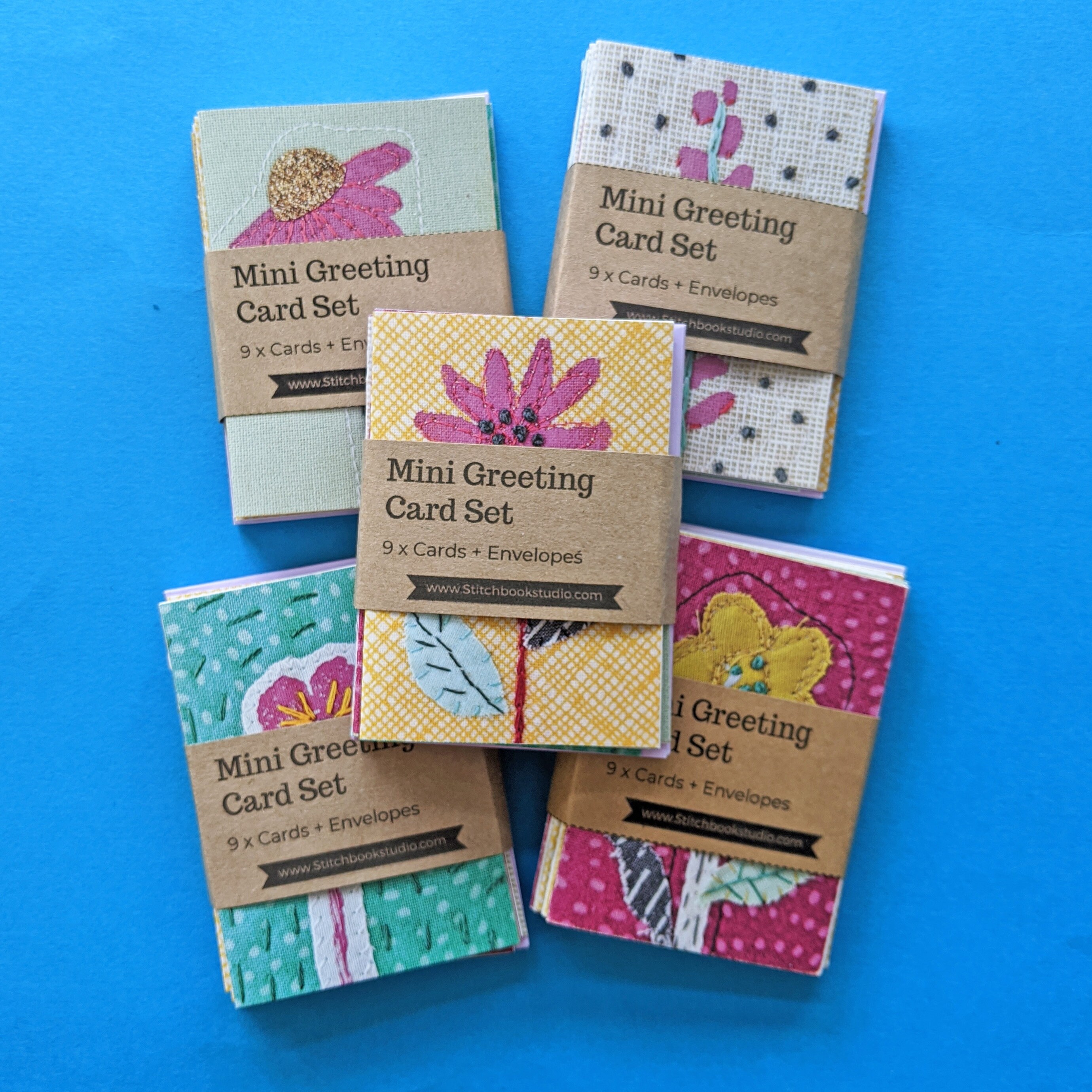 Mini Greetings Card Set (9 Cards and Envelopes) - Etsy UK
