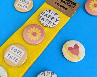 Happy badge set