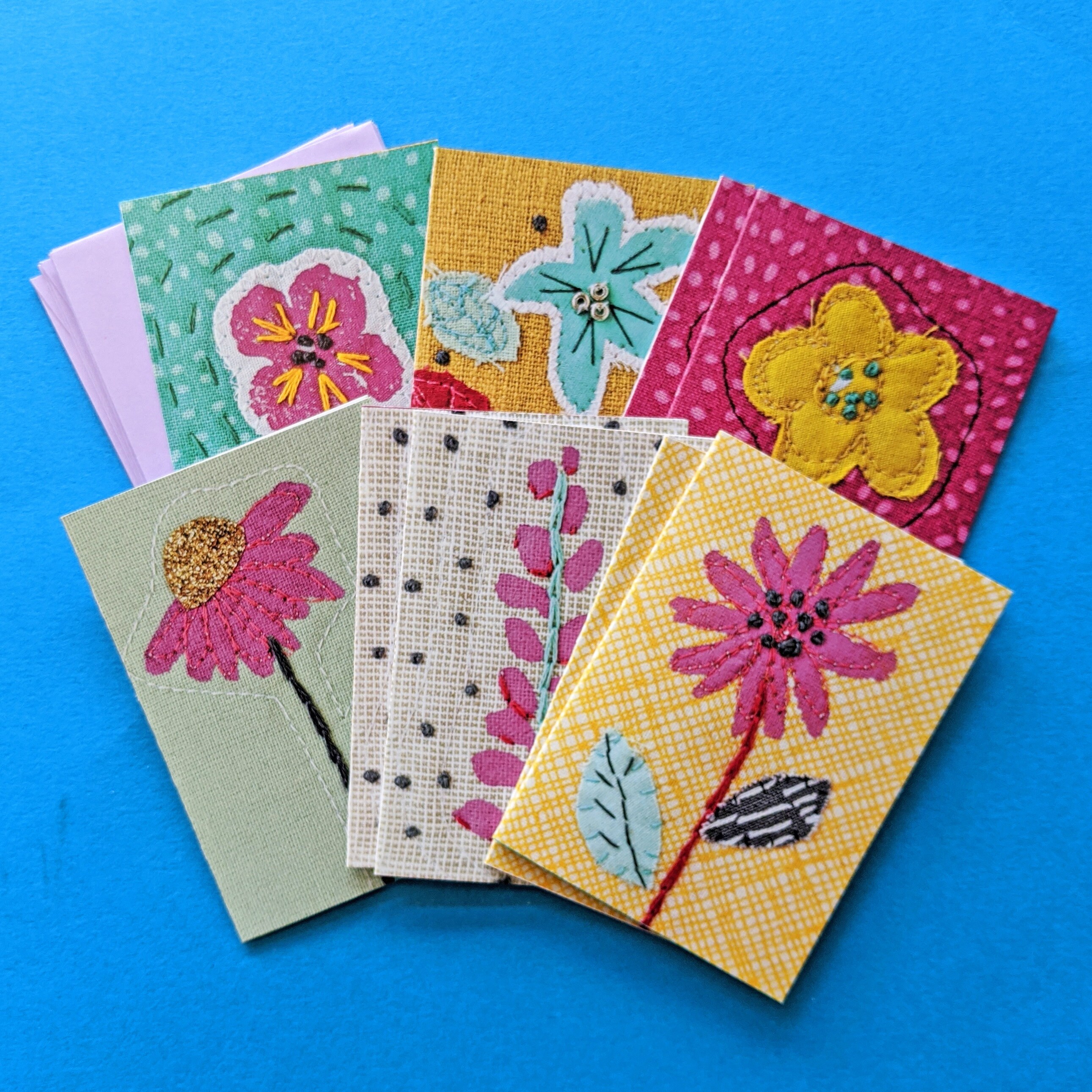 Mini Greetings Card Set 9 Cards and Envelopes Etsy UK