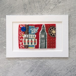 London Textile Collage Artwork image 5