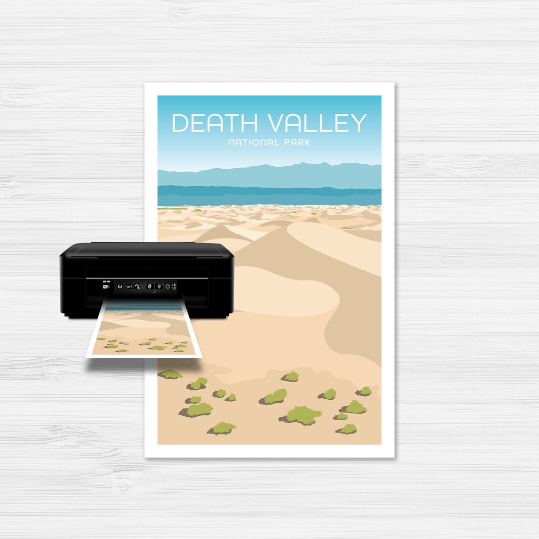 Printable Death Valley National Park Poster - Etsy