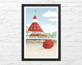 Framed Coronado California Poster