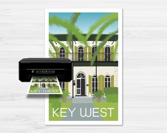 Printable Key West Florida Poster