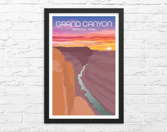 Framed Grand Canyon National Park Poster