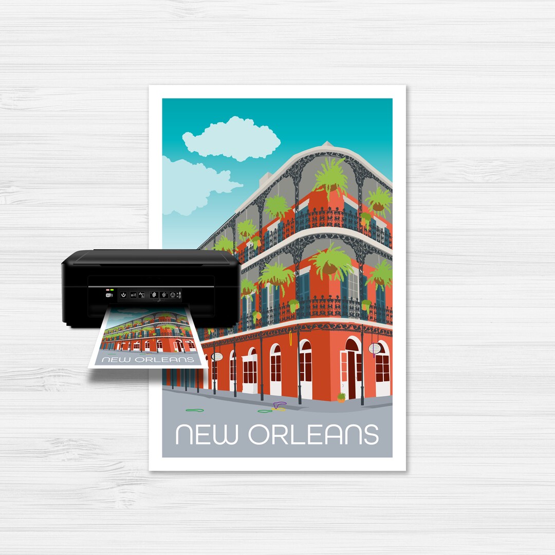 Printable New Orleans Louisiana Poster - Etsy
