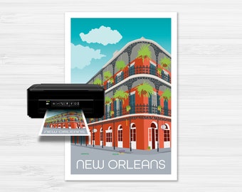 Printable New Orleans Louisiana Poster