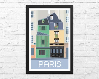 Framed Paris France Poster