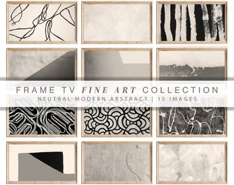 Modernes abstraktes Rahmen Tv Art SET | Rahmen TV Art Modern | Rahmen TV Art Bundle | Digitaler Download