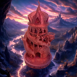 3D Dice Tower Druid as a DND Accessories, 3D printed Dice Tray, Druid DND Dice Tower ax a Dungeon Master Gift, Dungeons and Dragons Gifts