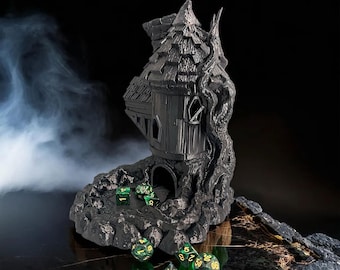 Wizard Dice Tower for Dungeon Master, Dice Roller Castle for Role Playing Game, Dungeons and Dragons, Dice Towers for Tabletop Board Games