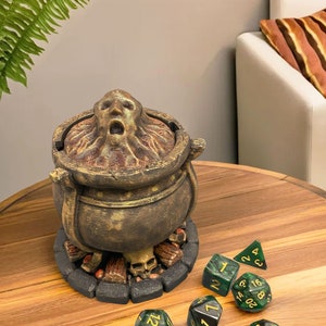 Dice Box for Dungeons and Dragons, Dice Vault like 3d Printing DND Gifts, DND Dice Box for Role Playing Game, Dice Storage for Board Games