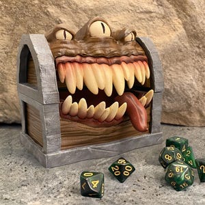 Dice Storage for Board Games, DnD Dice Box for Role Playing Game, Dice Vault like 3d Print DnD Gifts, Dice Box for Dungeons and Dragons