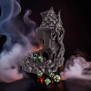 Dice Towers for DnD Board Games, Wizard Dice Tower for Dungeon Master, DnD Castle for Role Playing Game, Dungeons and Dragons Dice Roller