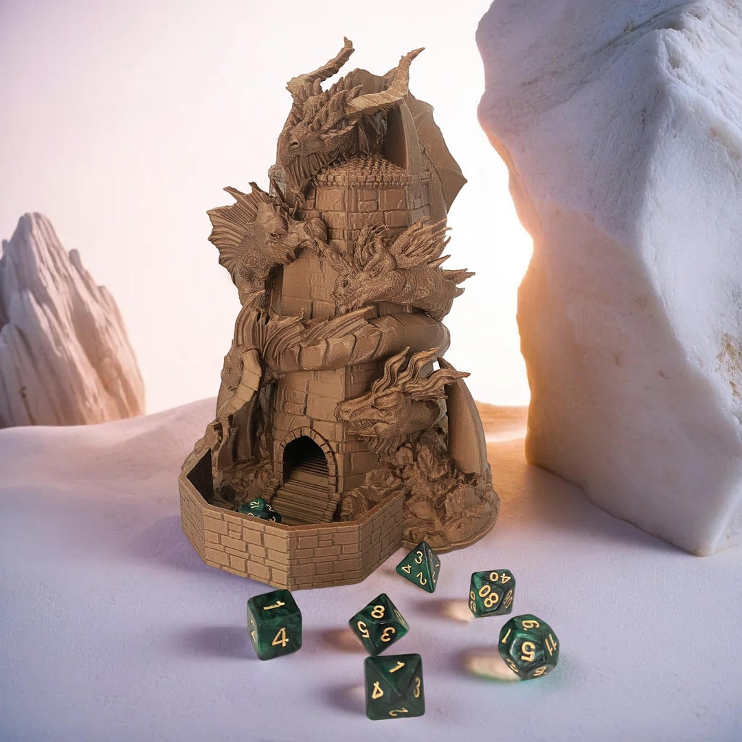 3D Vikings Cthulhu Dice Tower, Perfect Dice Tower For Dungeons And
