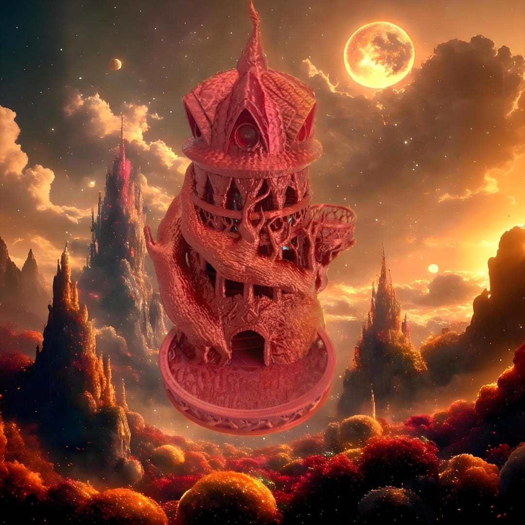 Druid Dice Tower for DND, 3D Printed Dungeons and Dragons Accessories ...