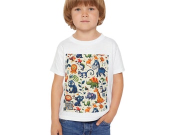 T-shirt per bambini Cute Animal World Heavy Cotton™ (USA/Internazionale)