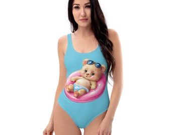 ABDL Traje de baño para bebé adulto Oso