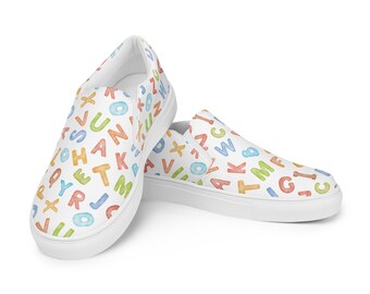 ABDL Alphabet Slip on Zapatos Adulto Bebé