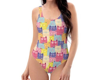 ABDL Traje de baño para bebé adulto Gatos