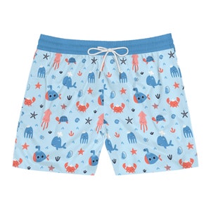 ABDL Adult Baby Summer Swim Trunks Sea